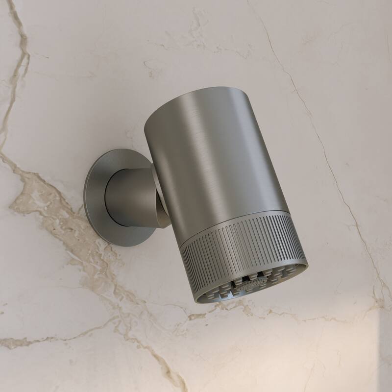 Lumiere 2-Spray Patterns 2.5 Gpm Wall Mount Fixed Shower Head In Brushed Nickel