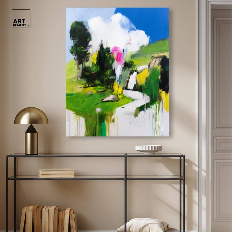 Swiss Fields Canvas by Art Remedy, Gallery Wrapped