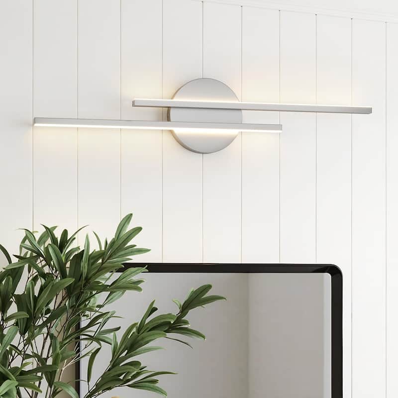 Modern Fixtures 21" Bathroom Vanity Lights Over Mirror Wall Sconce