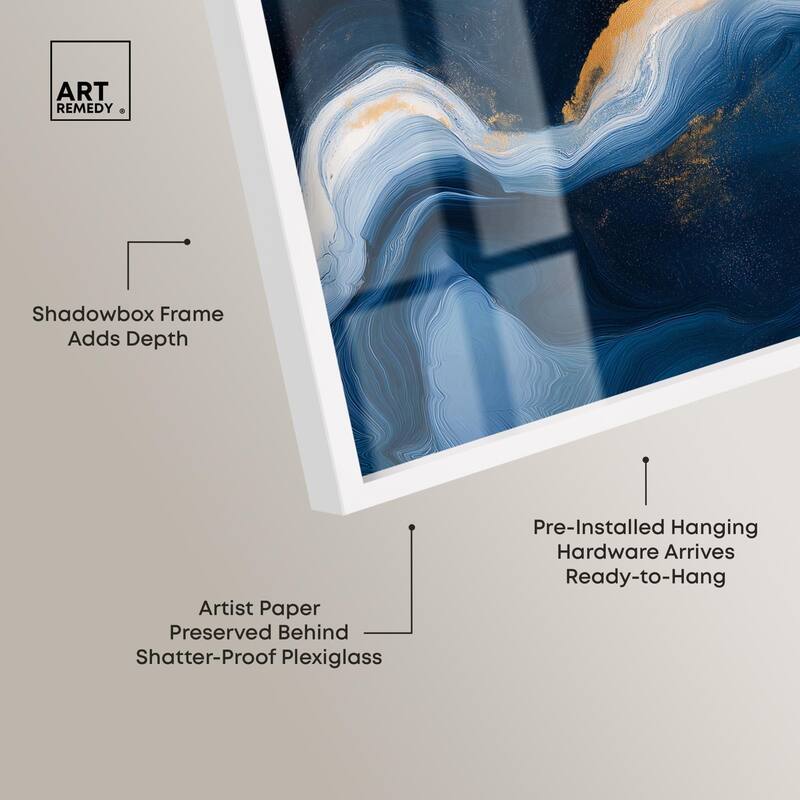 Blue Deep III Shadowbox by Art Remedy