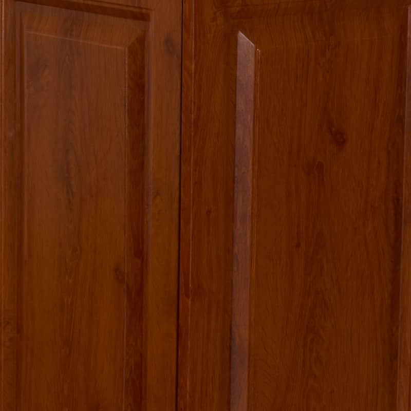 Household Essentials Double Hamper Cabinet, Wood Grain