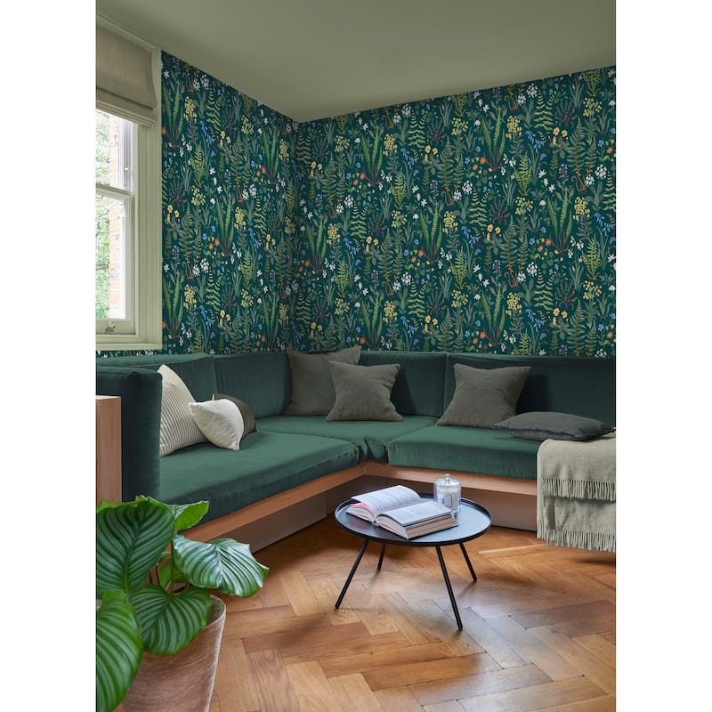 Graham & Brown Oshibana Teal Wallpaper