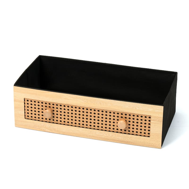VredHom 6-Drawer PE Rattan Storage Cabinet Closet Dresser