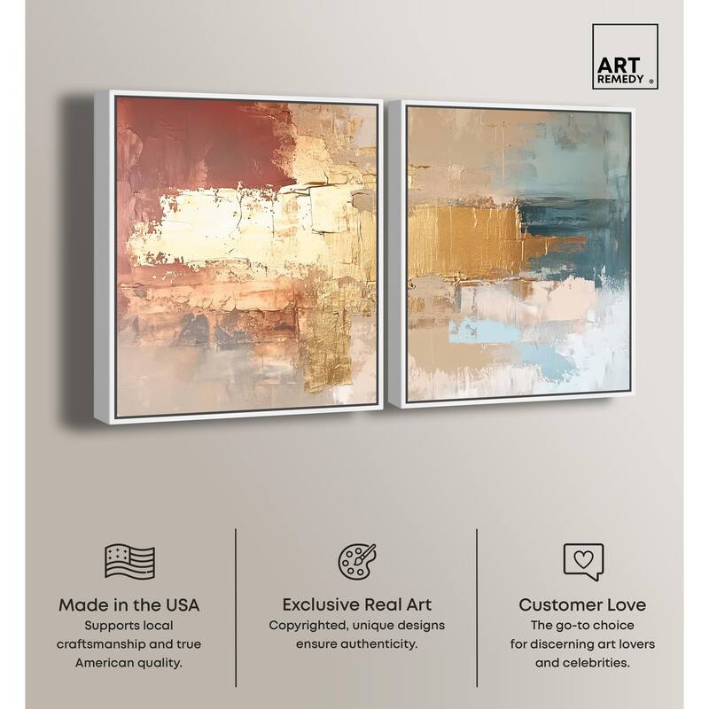 Earthy Glow V Canvas Set of 2 by Art Remedy