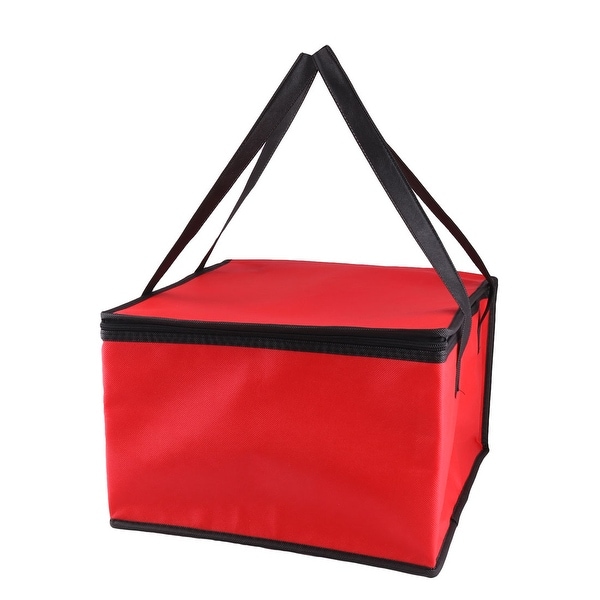Shop Non-Woven Fabric 15.4&quot; Length Zipper Closure Lunch Box Cooler Tote Bag - Free Shipping On ...