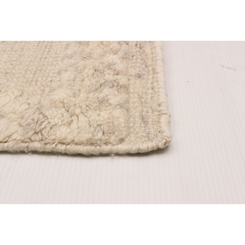 ECARPETGALLERY Hand-knotted Tangier Cream Wool Rug - 8'2 x 10'1