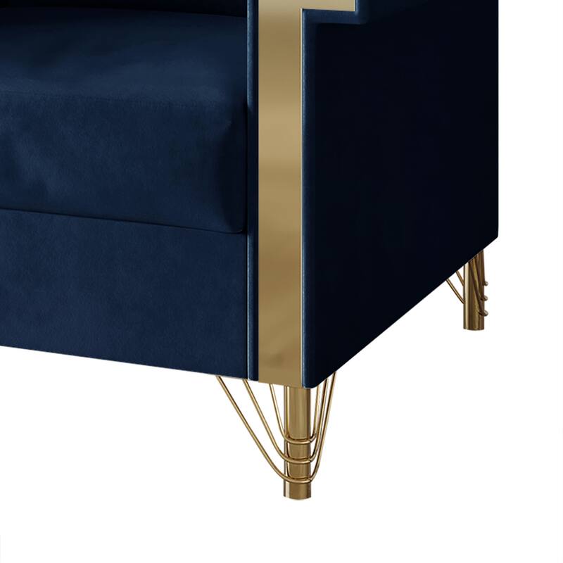 CraftPorch Luxurious Velvet Upholstered Arm Chair