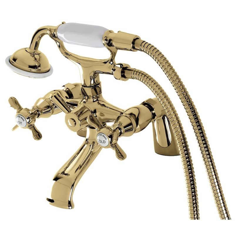 Kingston Brass Essex Deck Mounted Clawfoot Tub Filler with Built-In