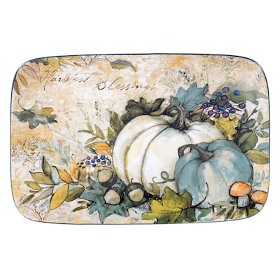 Certified International Harvest Gatherings Rectangular Platter