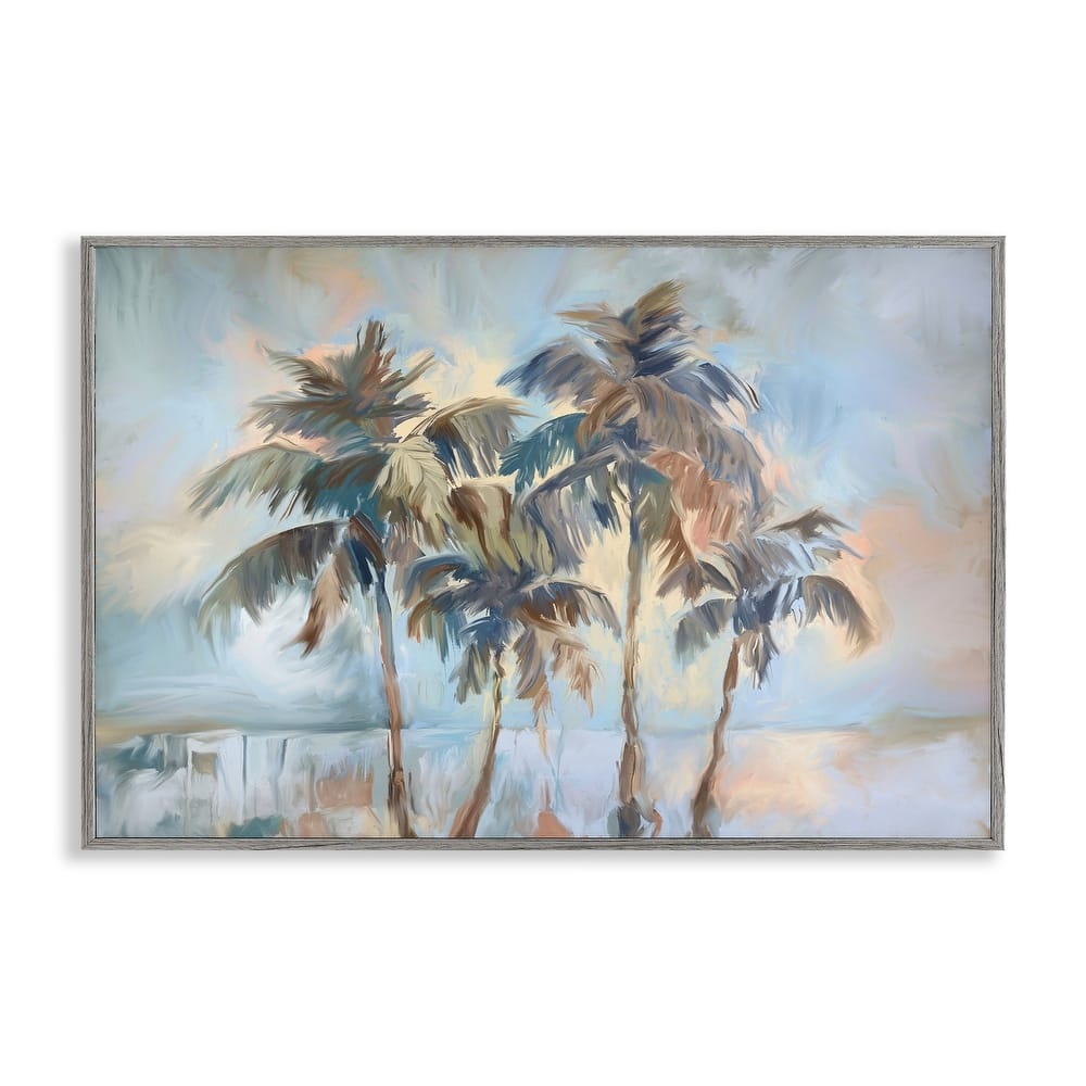 Stupell Cool Palm Trees Sunrise Framed Giclee Art Design By Ramona Murdock