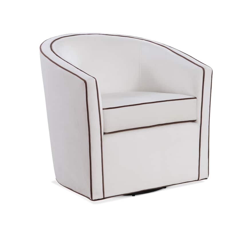 Kenton Barrel Style Swivel Chair by Greyson Living