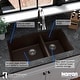 preview thumbnail 55 of 66, Karran Undermount Quartz 32 in. 60/40 Double Bowl Kitchen Sink Kit