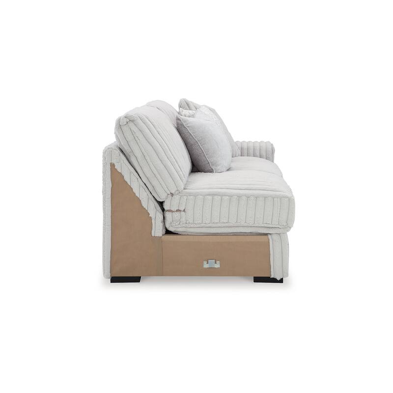 Signature Design by Ashley Stupendous White 2-Piece Sectional with Chaise - 141" W x 67" D x 41" H