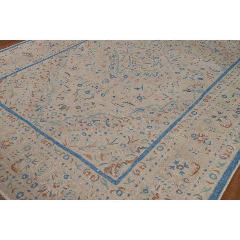 Tabriz Persian Area Rug Handmade Floral Wool Carpet - 8'3"x 11'3"