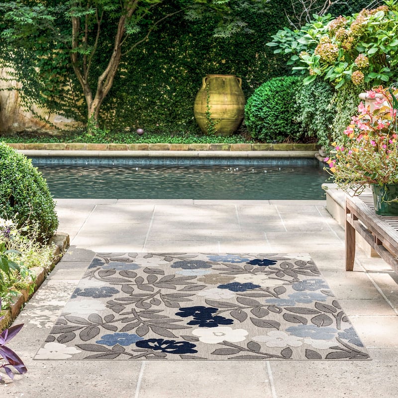 Origin Coastal Floral Indoor/Outdoor Area Rug