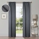preview thumbnail 59 of 68, Superior Shimmer Washable Room Darkening Curtains, Set of 2 Panels 26" x 84" - Grey