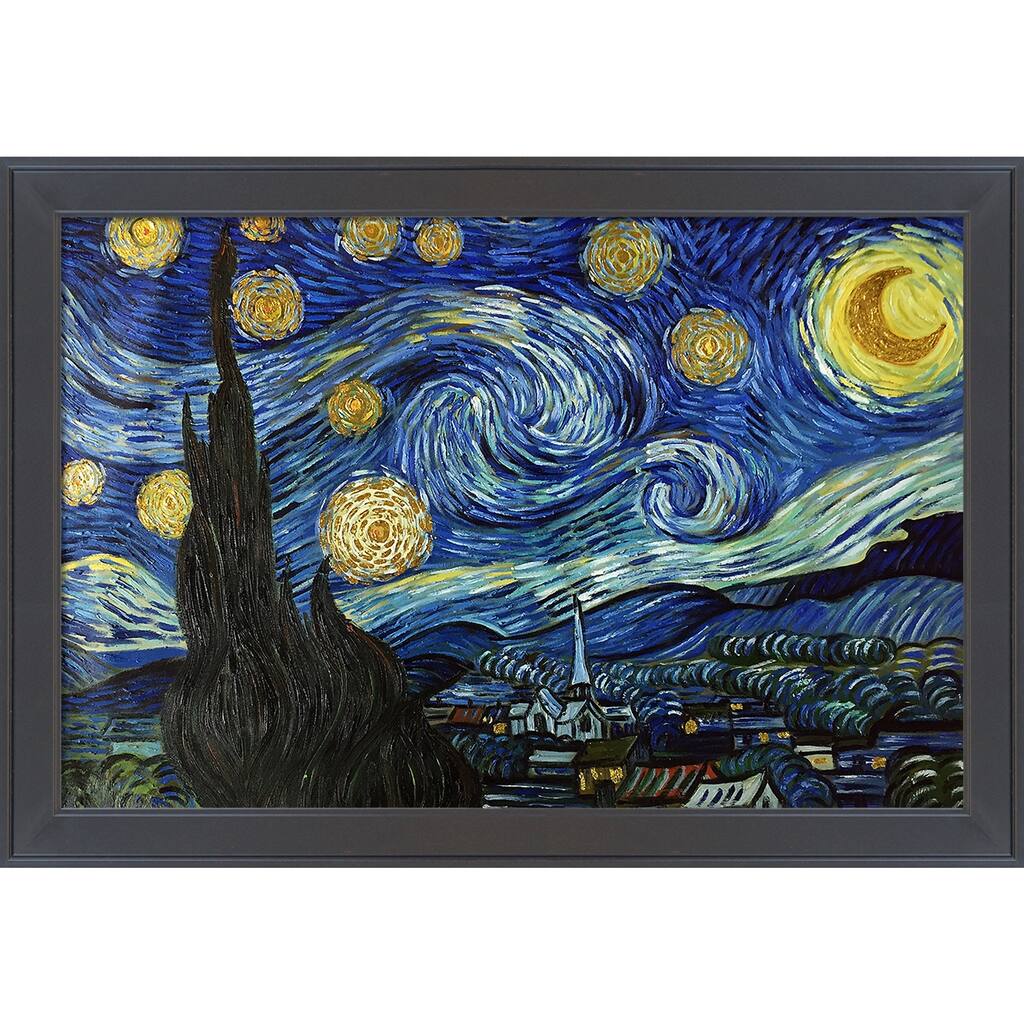La Pastiche Starry Night (Luxury Line) with Gallery Black, 28" x 40"