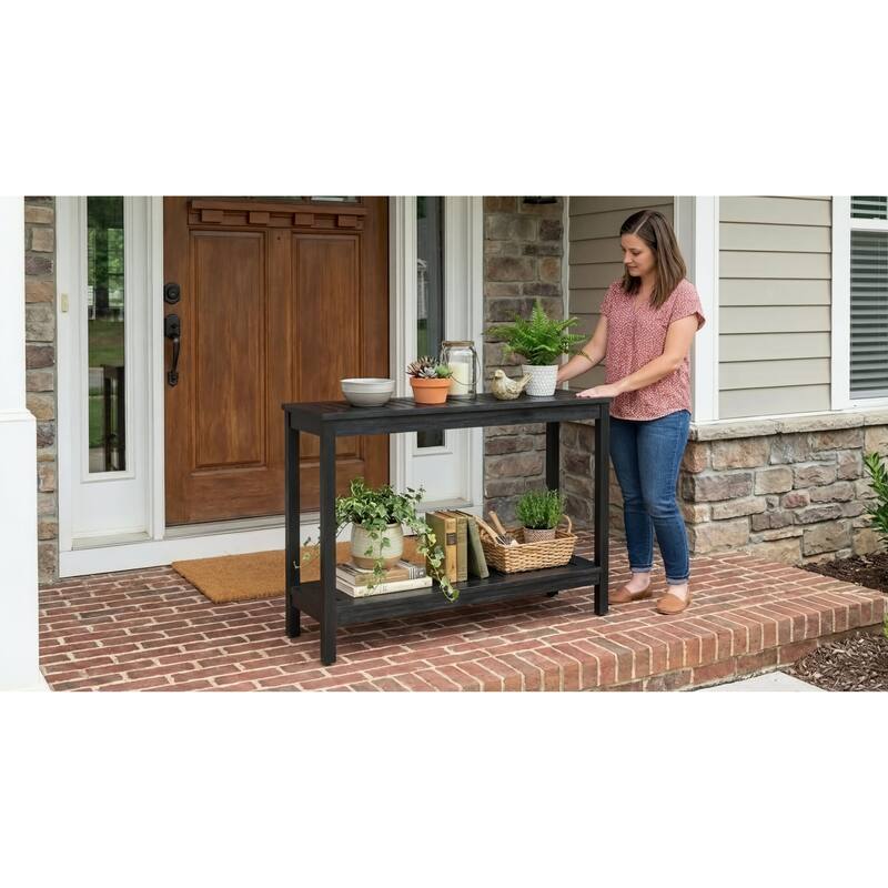 DTY Outdoor Living Longs Peak Eucalyptus Console Table