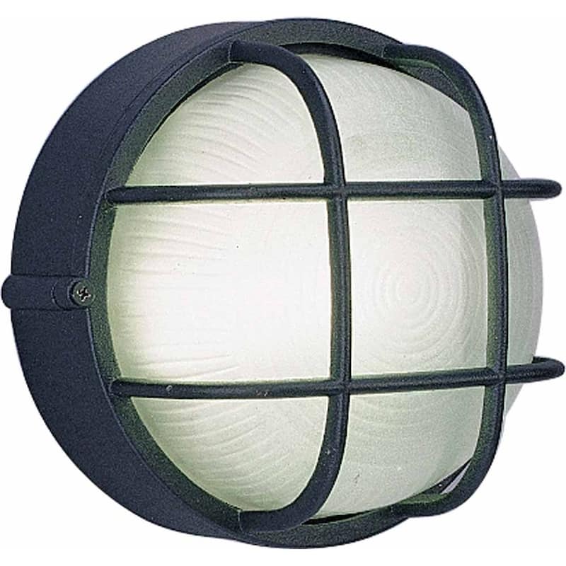 Volume Lighting Nautical Outdoor 1 Light 7.5" Height Outdoor Wall - Black
