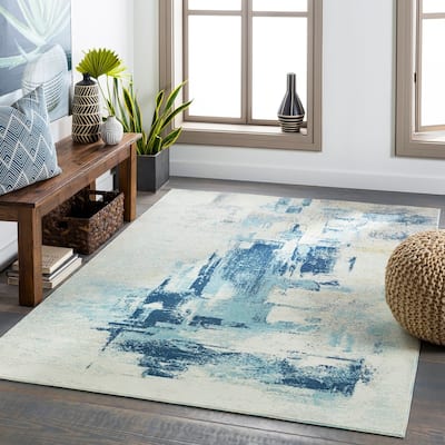 Artistic Weavers Rolfe Indoor / Outdoor Abstract Color Block Area Rug