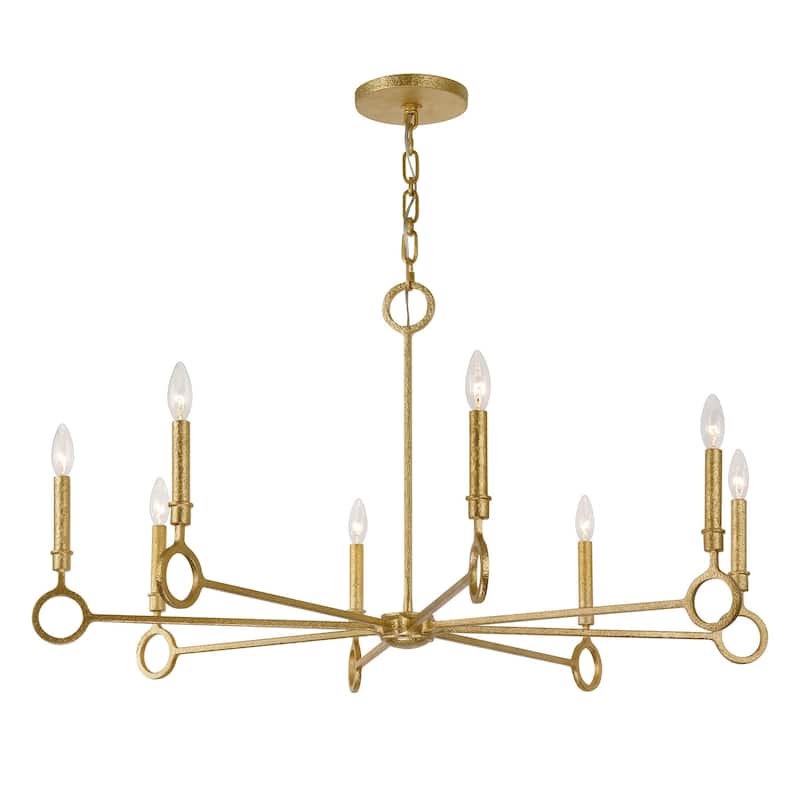 Savoy House 1-6847-8 Noah 8 Light 40" Wide Taper Candle Style