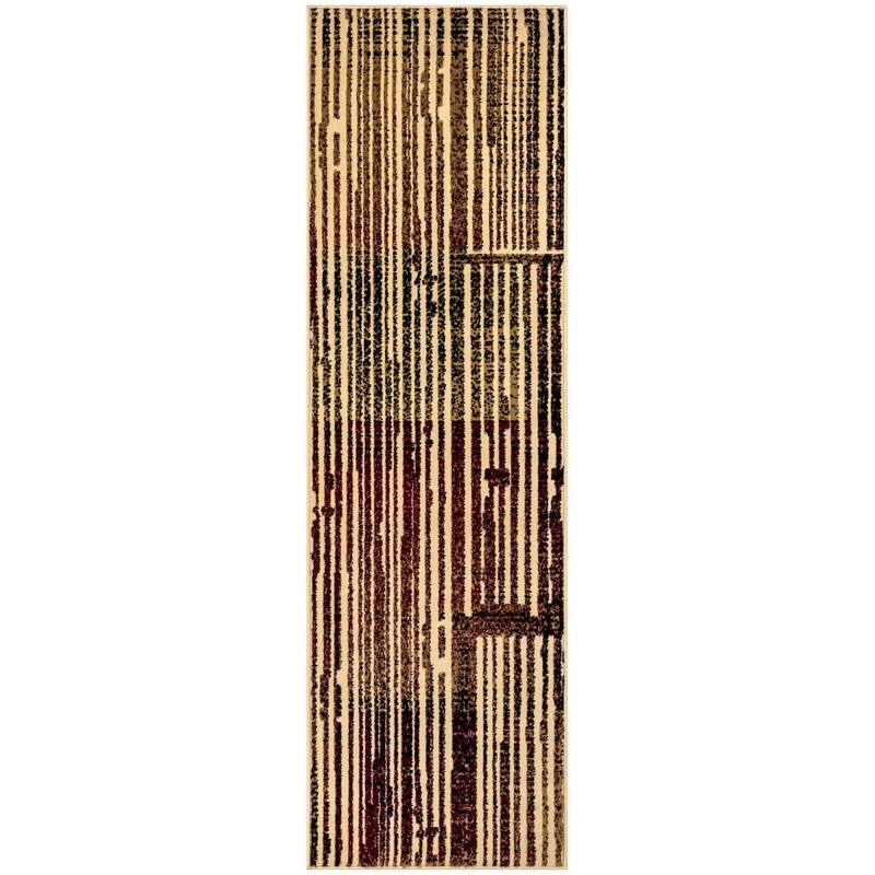 Nourison Grafix Indoor Striped Area Rug - 2' 3" x 7' 6" - Brick/Multi - Runner
