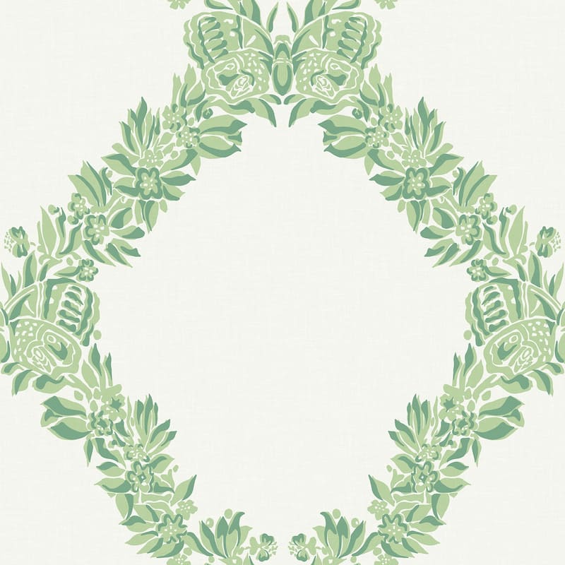 Scalamandre Jade Wreath Peel & Stick Wallpaper
