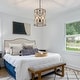 preview thumbnail 5 of 10, Modern Farmhouse 3-Light Wood Chandelier Lantern Pendant Lights for Kitchen Island Foyer