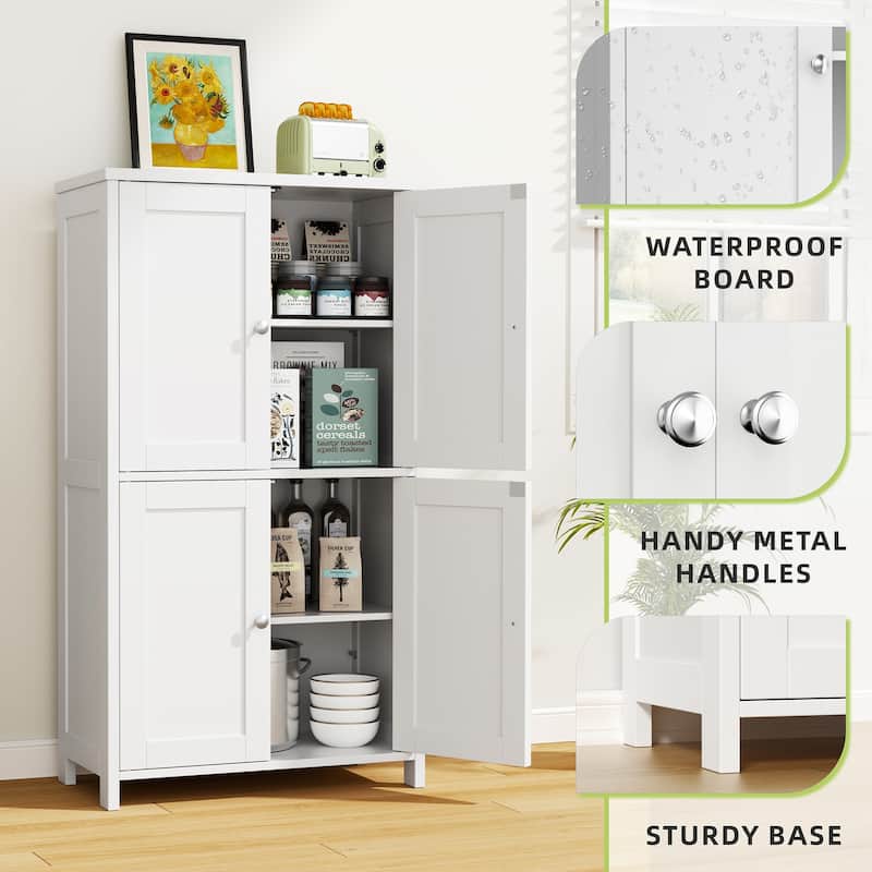 Multi-Room Storage Cabinet with Waterproof Board – Organizer for Bathroom, Kitchen & Living Room