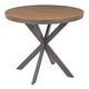 preview thumbnail 4 of 19, Carbon Loft Torkia X-pedestal Industrial Wood and Metal Dinette Table - N/A