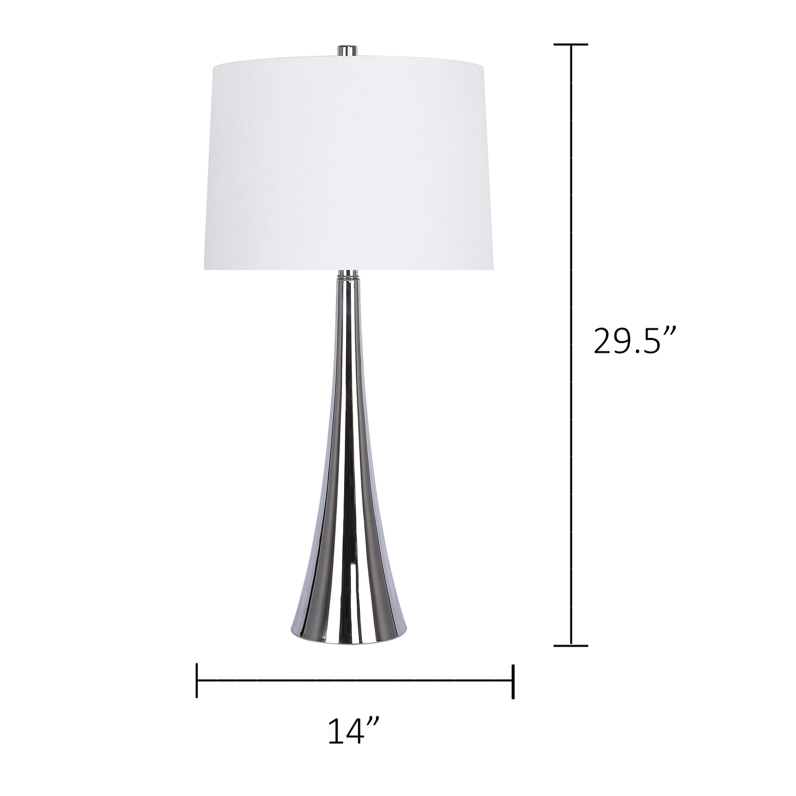 29 5 Metal Table Lamp Set With Tapered Curve Design And Off White Linen Drum Shades Overstock 29167654