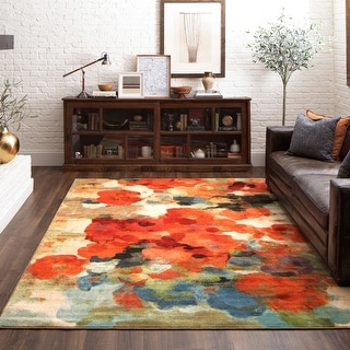Mohawk Home Colorful Abstract Floral Garden Area Rug