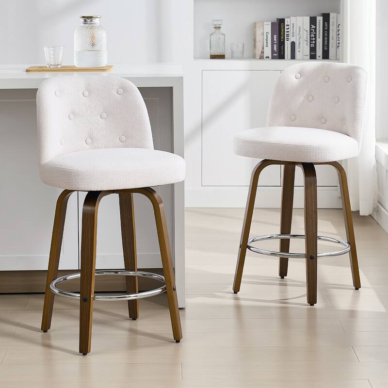 26"/29" Swivel Bar Stools/ Counter Stool with Bentwood Legs