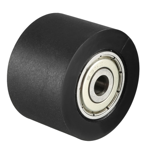 5x30x30mm Roller Idler Bearing Pulley Sliding Conveyor Wheel Black