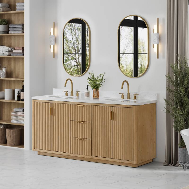 Cadiz Bath Vanity with Composite Stone Top and Mirror