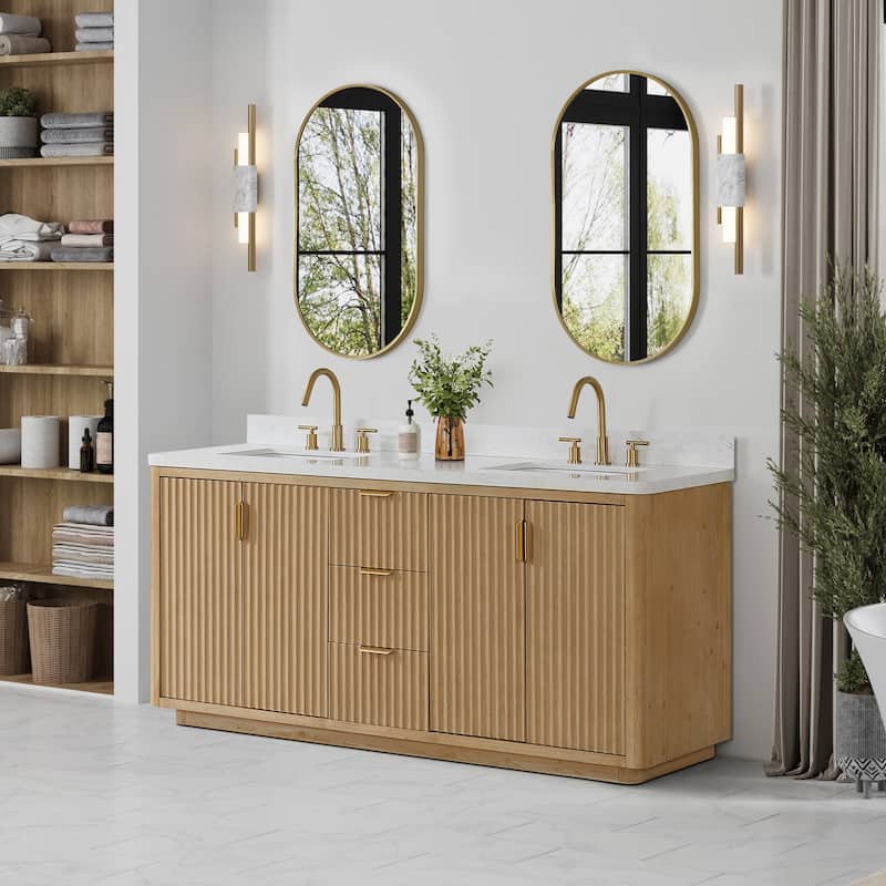 Cadiz Bath Vanity with Composite Stone Top without Mirror