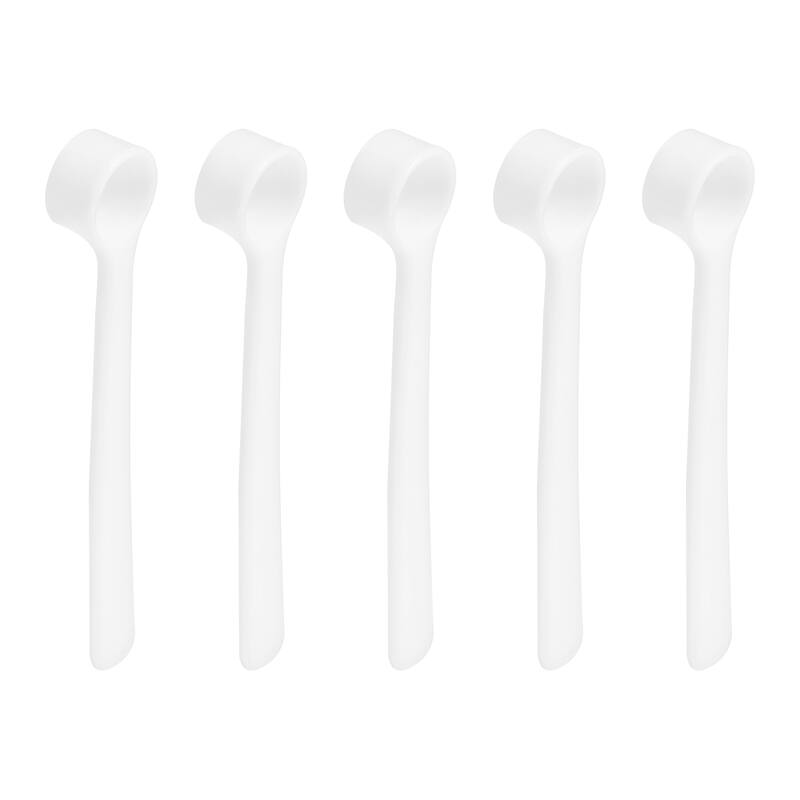 500 Milligram Teaspoon Micro Scoops Mini Measuring Spoons, White