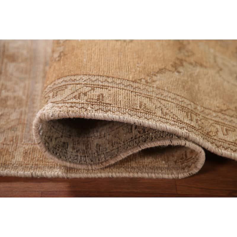 Traditional Tabriz Persian Vintage Accent Rug Hand-Knotted Wool Carpet - 3'2" x 4'6"