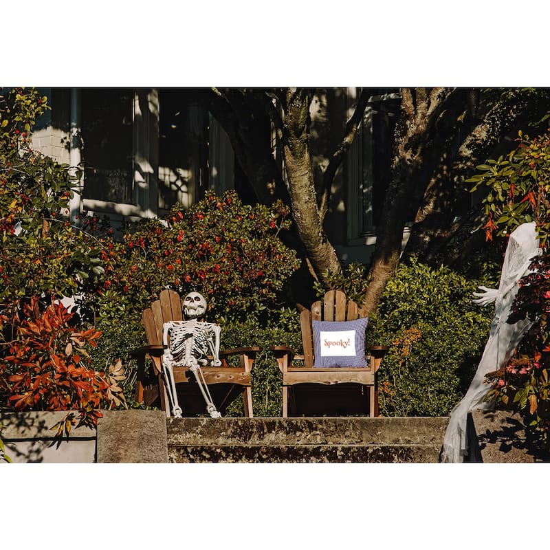 Halloween Spooky Ticking Indoor/Outdoor Throw Pillow