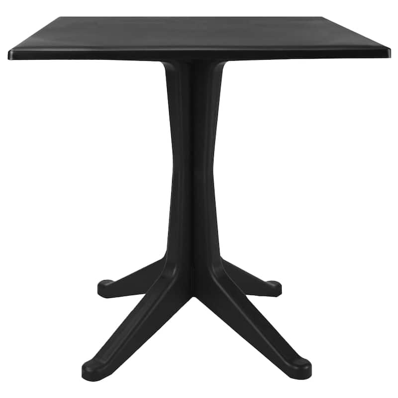 vidaXL Patio Table Outdoor Dining Table Camping Picnic Garden Furniture Plastic - 27.5"x27.5"x28.2"