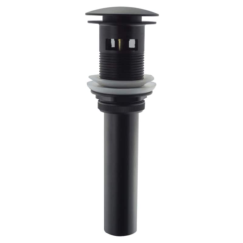 Fine Fixtures Pop-Up Bathroom Sink Drain - With Overflow - Black