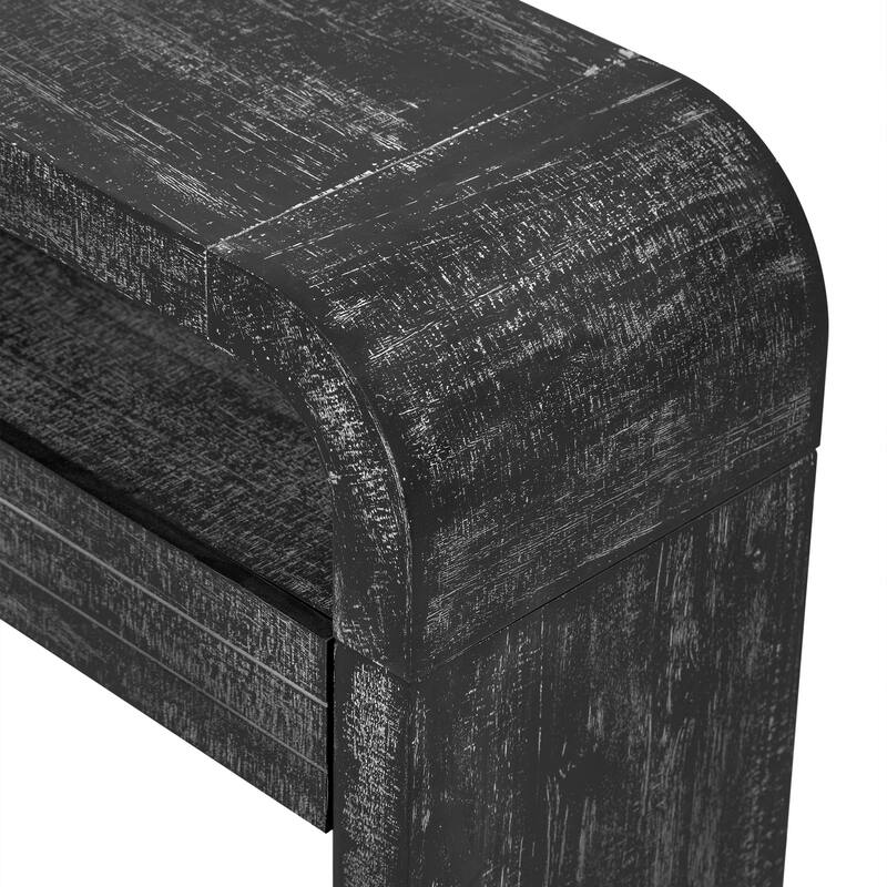 52 Inch Retro Style Console Table with Large Drawers