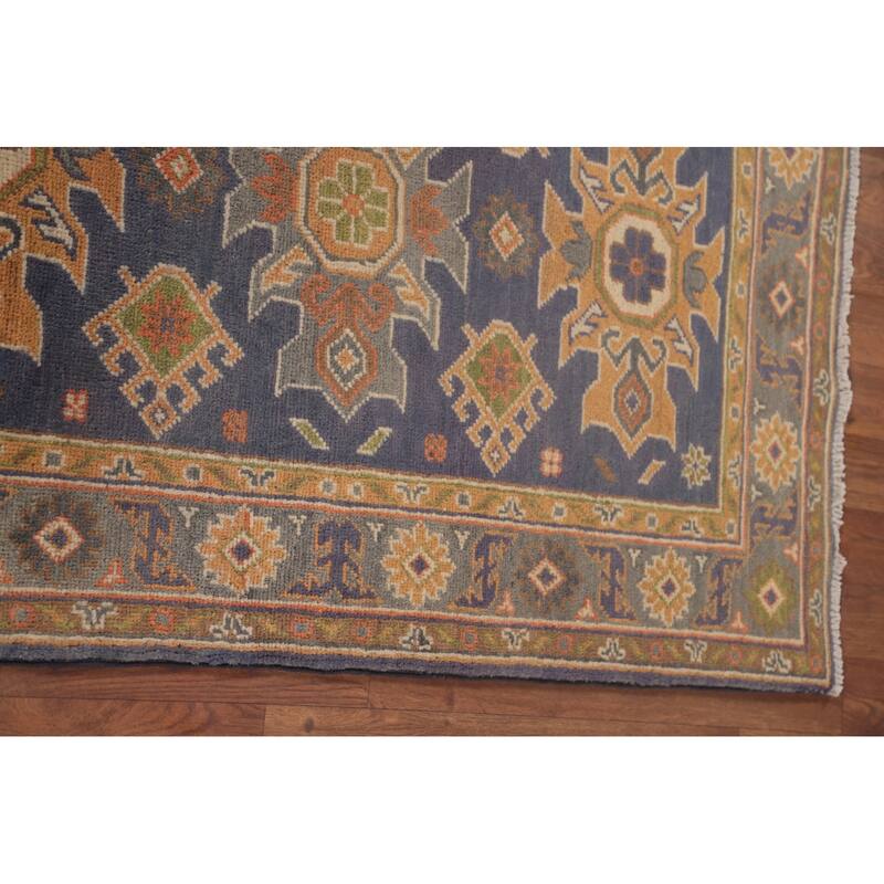 Geometric Kazak Oriental Foyer Rug Handmade Wool Carpet - 2'9" x 4'2"