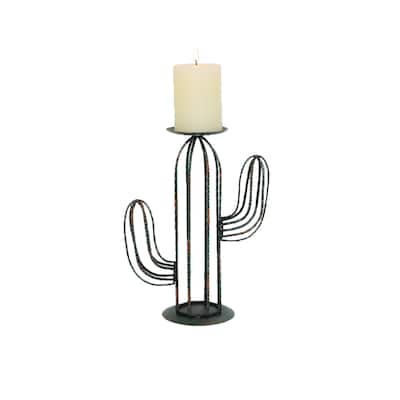 HiEnd Accents Cactus Single Candle Holder