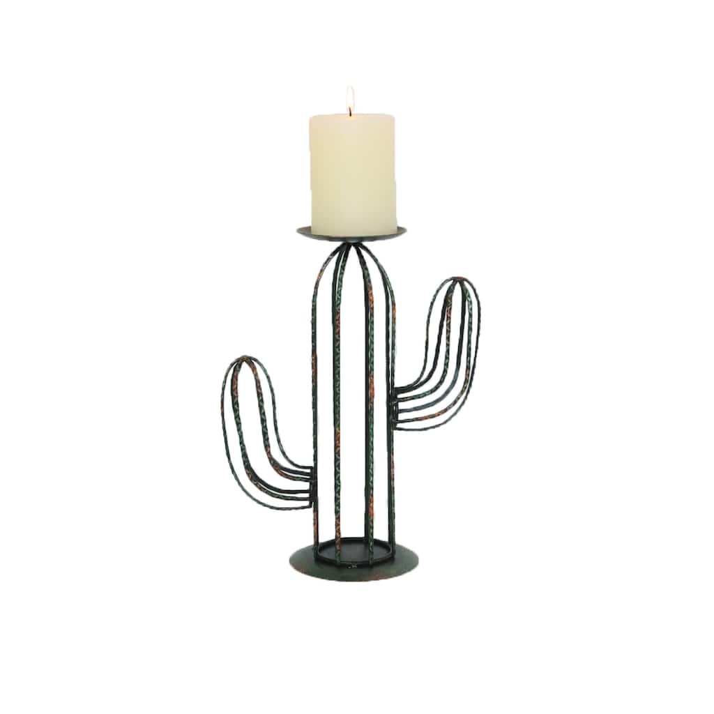 HiEnd Accents Cactus Single Candle Holder