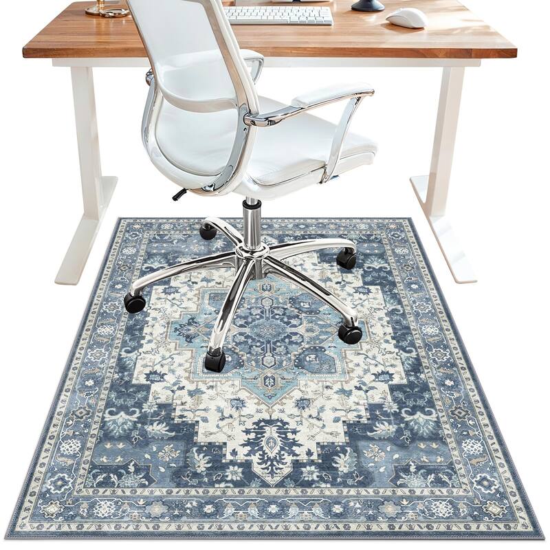 Mcow Low Pile Machine Washable Non-Slip Area Rug - 3'X4'