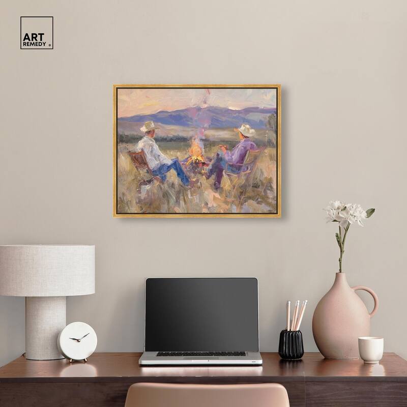 High Plains Camp Canvas by Art Remedy