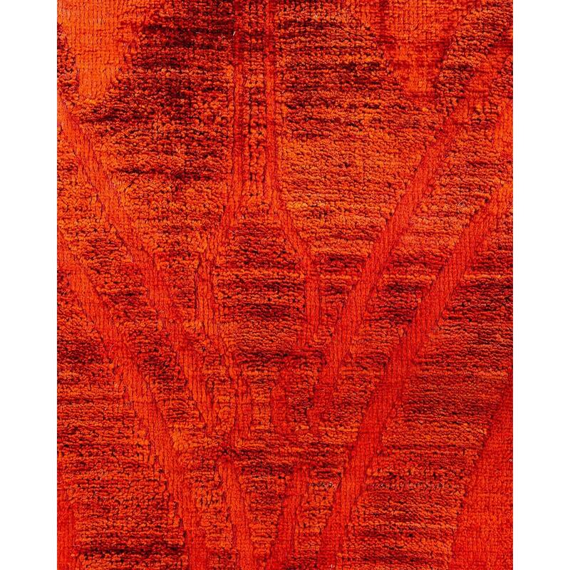Contemporary Overdyed Wool Hand Knotted Area Rug - 9' 10" x 13' 4"