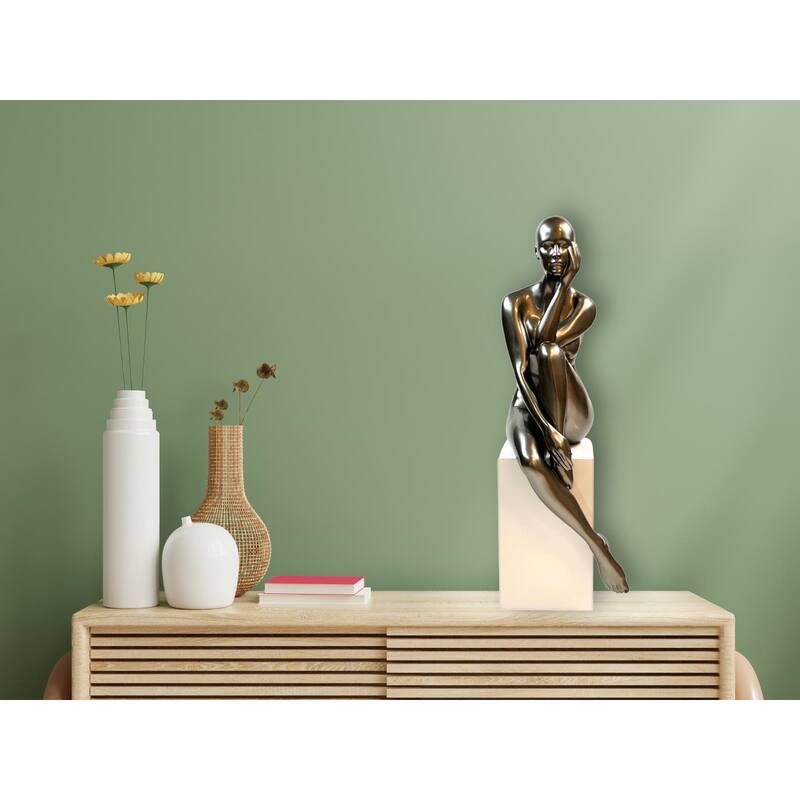Lady Antoinette Resin Sculpture with Base - N/A