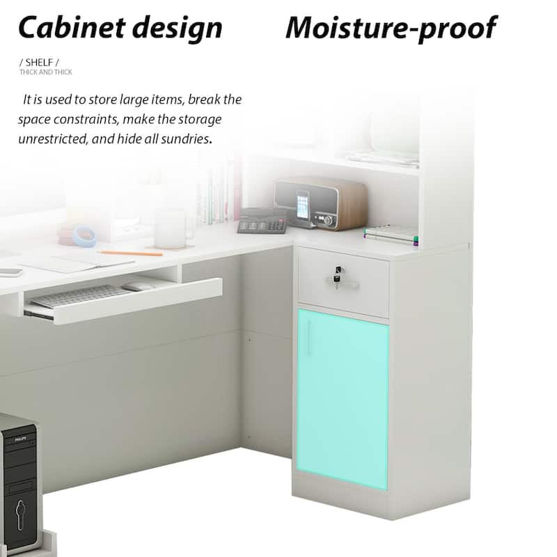 Modern L-Shaped Reception Desk Reception Table Secretary Table Working